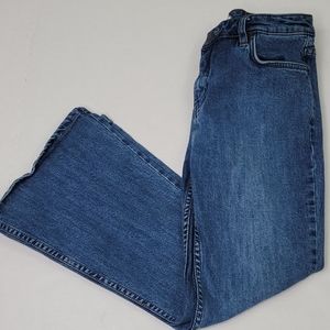 Free people short high rise flare jeans